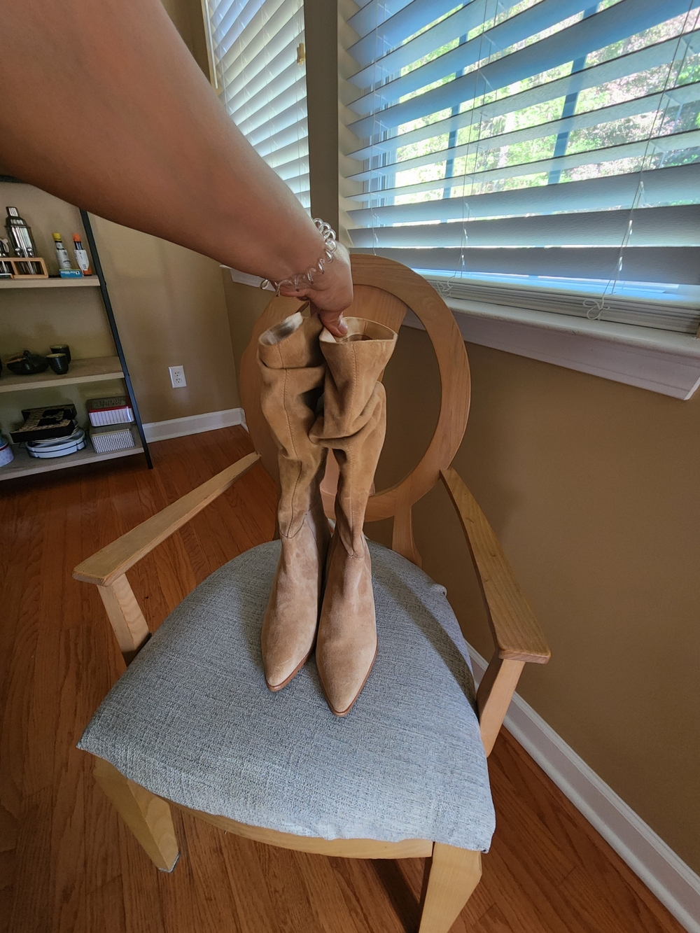 Steve Madden Suede Slouch Knee Boots - Picture 9 of 9